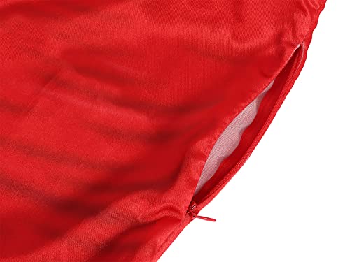 Wonderbabe Kids Girls Cruella Deville Dress Costume Halloween Red Dress Child Cosplay School Daily Dress Up Party With Mask 9-10 Years #TOP4