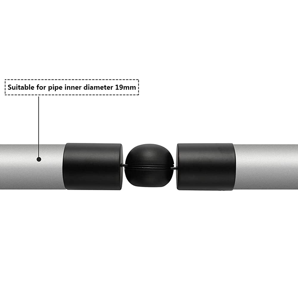 Connecteur D'angle Réglable Pour Tringle à Rideaux - Acier Inox 304, 90 à 180°, Pour Baies Vitrées