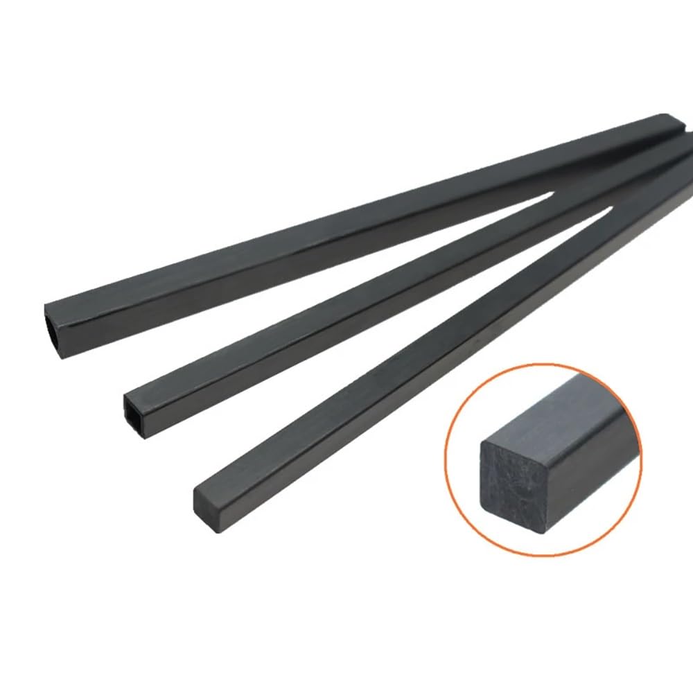 1 Stück Kohlefaser-Quadrat-Massivstäbe CFR-Stäbe, Dicke 1,5 Mm/2 Mm/2,5 Mm/4 Mm/5 Mm/6 Mm/8 Mm/10 Mm/13 Mm Länge 1 M(13x13mm)