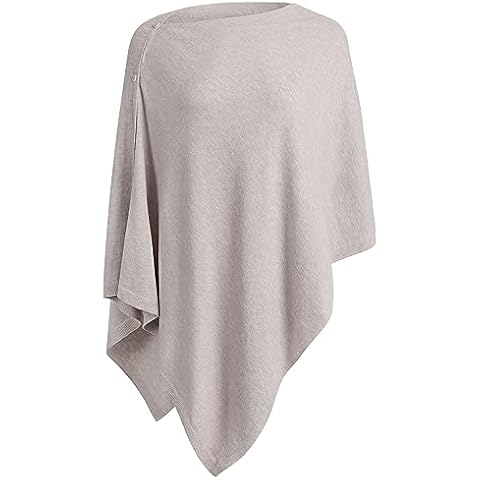 PULI Women's Knitted Poncho Shawl Cover