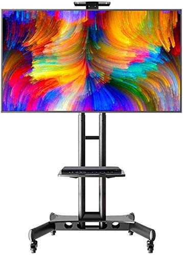 Hochleistungs-TV-Wagen für Flachbildfernseher, 50/55/65/70/75/80 Zoll Plasma-/LCD-/LED-OLED-Fernseher, Bodenständer für