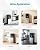 VEVOR Water Dispenser with Ice Maker, 3-in-1 Floor-Standing Water Dispenser, 33 LBS/24H, 9 Cubes/7 Min Fast Ice Making with 1.3 LBS Storage, Bullet Ice-Cubes & Cold-Water, for Home, Kitchen, Party