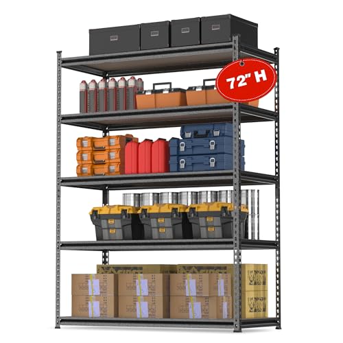 Image of WORKPRO Shelving with MDF Board, 35-3 /10 inchW x 17-1 /2 inchD x 72 inchH, 1650LBS Load