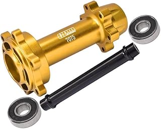Aluminum 7075-T6 Rear Wheel Hub Hex (Larger Inner Bearing) for LOSI 1:4 Promoto-MX Motorcycle Dirt Bike RTR LOS06000 LOS06002 Upgrades - Gold