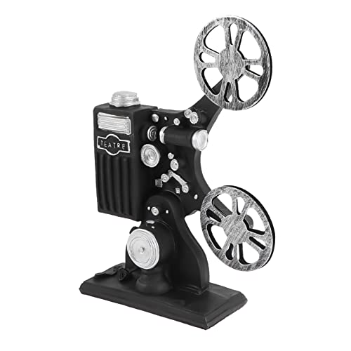 Cabilock Decoración De La Mesa del Comedor Mecánico Primeros De La Torta De Antiguo Estatuilla Proyector Retro Hilo Súper Grueso Decorar Carrete Escritorio Oficina Accesorios