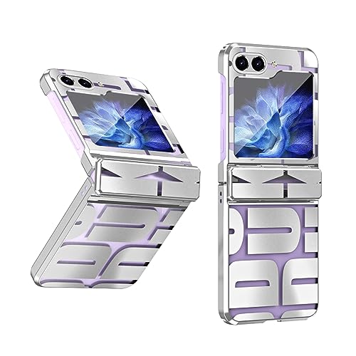 Coque Samsung Galaxy Z Flip 5 argent chic avec charnière articulée