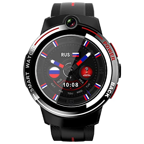 Reloj inteligente de 3 + 32 GB for hombres y mujeres 4G con 2 cámaras Reloj inteligente con llamada, reconocimiento , rastreador, resistente al agua, recordatorio de mensajes de aplicaciones for Andro