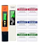 【Lieferumfang】1x PH Wert Messgerät Pool, 1x Temperatur TDS / EC Messgerät,6x PH Kalibrierlösung, 6x Knopfzellen, 1 x KunststoffBox,1 x Ledertasche, 1 x deutschsprachigem Benutzerhandbuch. Bei Fragen zu unserem Temp PH Test und TDS EC Messgerät kontaktieren Sie uns bitte zuerst.
