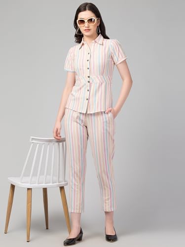 Image of ZUVINO Co Ord Set for Women Co Ord Set || Stylish Office Formal Wear || Cotton Co Ord Set for Summers.