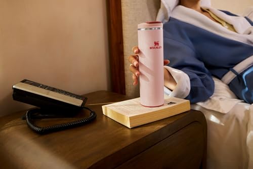 Image of STANLEY Transit Flip Top Mug | Leakproof Travel Coffee Mug | Lightweight Insulated Stainless Steel | Dishwasher Safe | Perfect Mother's Day Gift | BPA-Free | 16 oz | Rose Quartz Bouquets