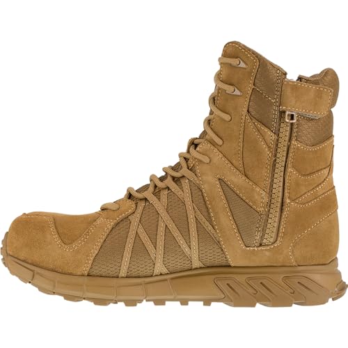 Reebok Men's Work Trailgrip Tactical RB3460 Comp Toe Side Zip Boot Coyote 7 M3