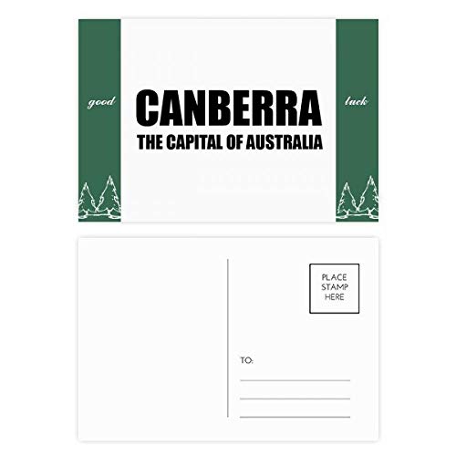 Image of DIYthinker Canberra The Capital Of Austrialia Good Luck Postcard Set Card Mailing Side 20Pcs 5.7 inch x 3.8 inch MultiColor