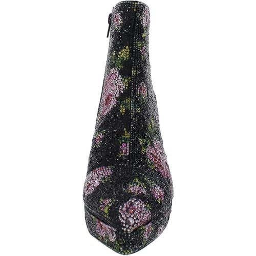 Betsey Johnson Womens Della Rhinestone Pointed Toe Ankle Boots3