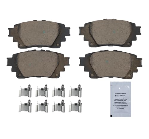 Image of HUSCH D2183 Rear Ceramic Brake Pads Kit Fit For Lexus IS300 2021-2022, For RC300 2021-2022, For RC350 2021-2022, For Toyota Corolla 2019-2022, For Highlander 2020-2022, For Sienna 2021-2022