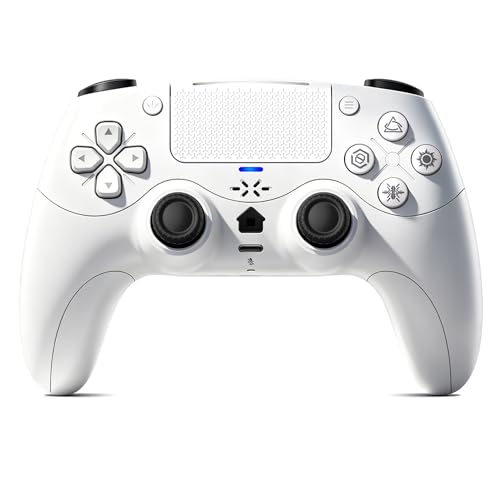 Image of Gamrombo Haptic Feedback Controller for PS5, Wireless Controller with Dynamic Response Trigger, Built-in Microphone with One-Click Mute Function, Upgraded ALPS Joystick, 6-Axis Gyroscope Gamepad