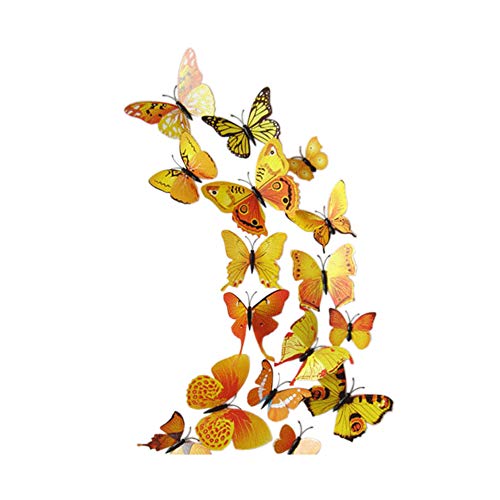 Oblique-Unique Set di 12 adesivi da parete 3D con