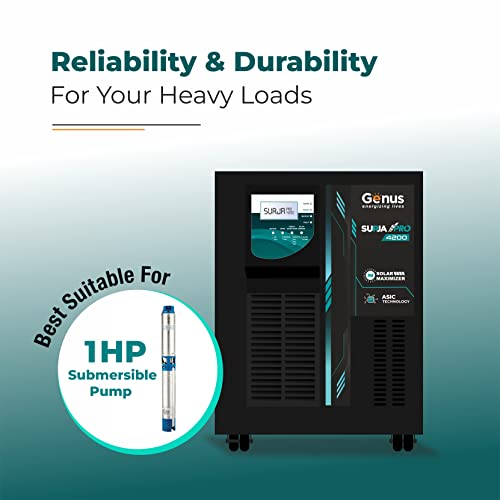 Image of Genus Solar Inverter For Home - Surja Pro 4200 48V - Double Battery Inverter With Solar Maximizer & Pure Sine Wave Output Is Our Best Solar Inverter For All Applications