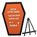Halloween Decorations Coffin Letter Board Wooden Letter Board Coffin with Characters & Emojis Spooky Letterboard for Tabletop Halloween Gothic Gifts Decorations