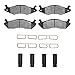 Dynamic Friction Company 5000 Advanced Brake Pads - Semi Metallic and Hardware Kit