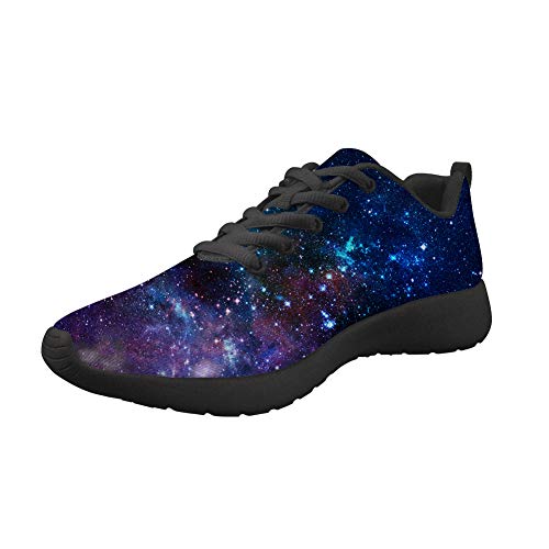 Upetstory Women's Fashion Sneakers Novelty Galaxy Print Walking Shoes 10...