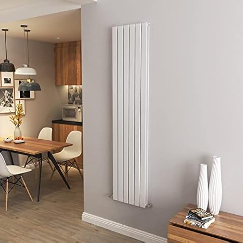 Biubiubath White Vertical Double Column Radiator Cover