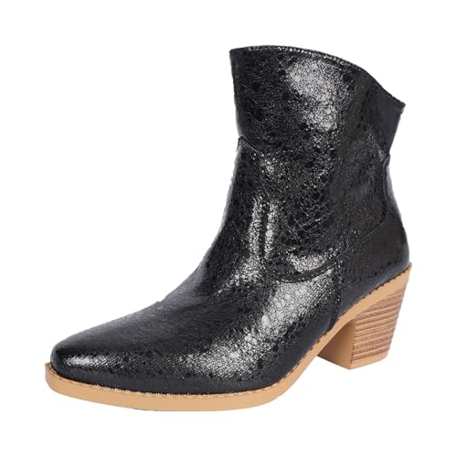 Bottes en PU brillantes pour femme taille 38 résolvant le manque de confort