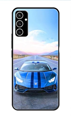 Image of Metal TPU Printed Back Cover for Samsung Galaxy S23 FE 5G (Car with Moon View) 360 Degree Protection | Camera Protection -25092024(AR)