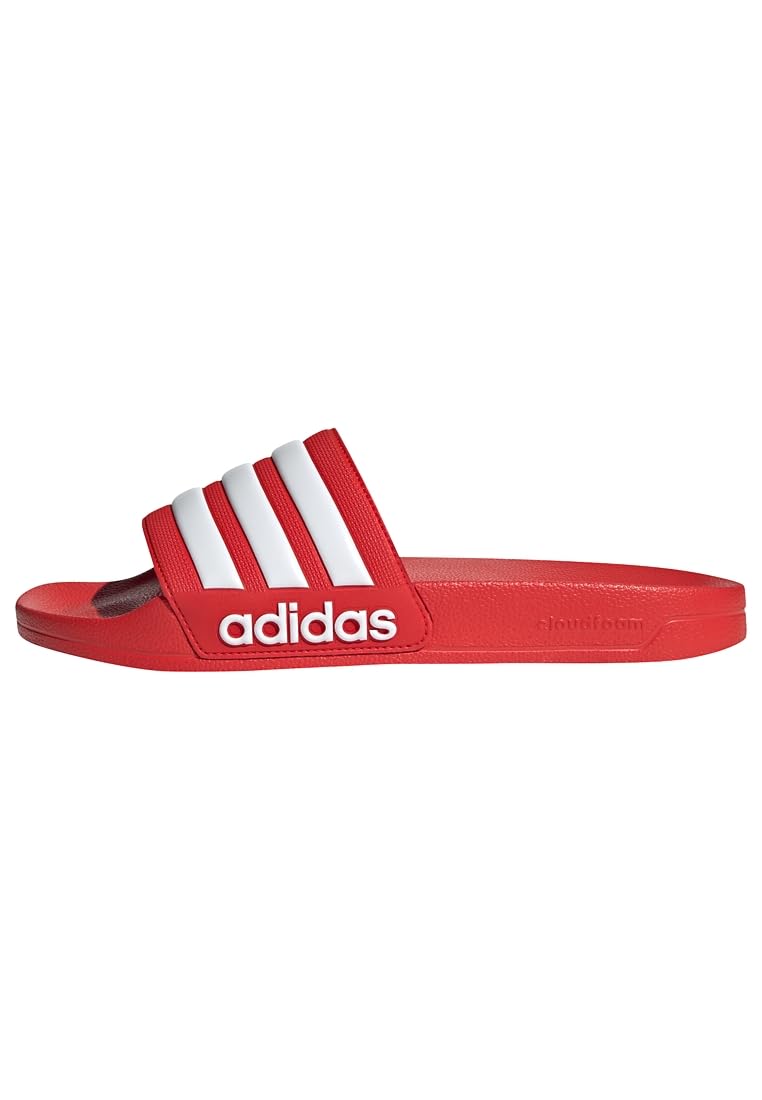adidas Adilette Shower Slides, Infradito Unisex - Adulto, Vivid Red Cloud White Vivid Red, 39 EU