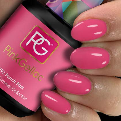 Pink Gellac Shellac Gel Nagellack 15 ml für UV LED Lampe | 292 Punch Pink | Gel Nail Polish for UV Nail Lamp pink | LED…