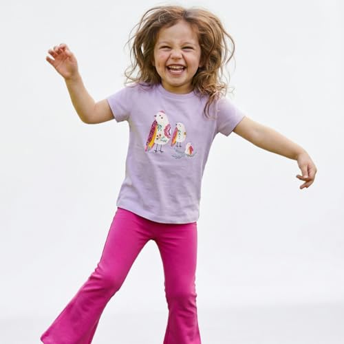 Image of Mightly Boys and Girls' Crewneck Short Sleeve T Shirts | 100% Organic Cotton, Colorful, Soft & Basic Crewneck Tee for Kids