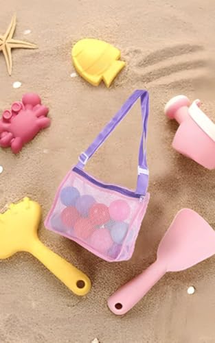 Women's Beach Colorful Quick Dry Tote Bag Shell Storage Pool Bag4