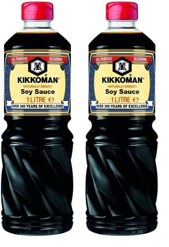 KIKKOMAN - Sojasoße (Pet) - (1 X 1 LTR) (Packung mit 2)