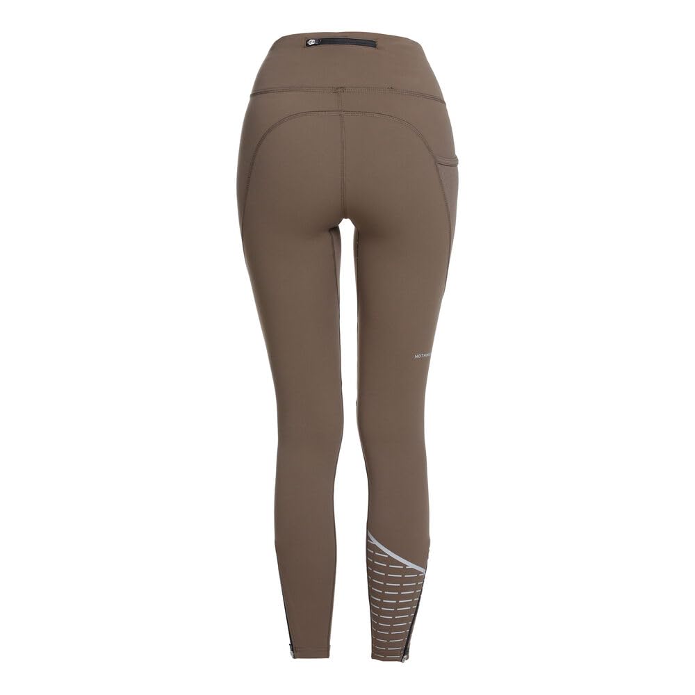 hummel Newline Chicago Warm Tight damskie legginsy do biegania, br?zowe - XS