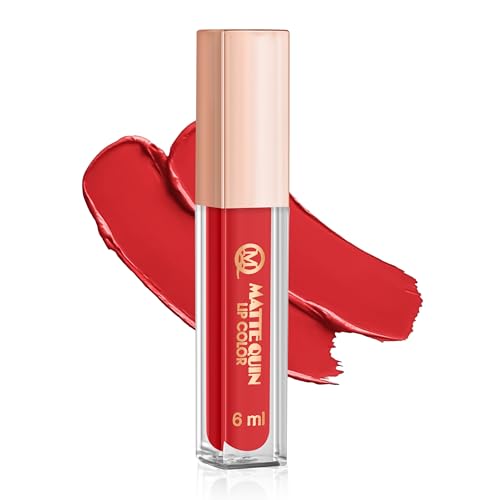 Image of Matte Quin Lip Color| Matte Texture|Long Wear |Smudge Proof |Waterproof-6ml (MQ Flat-201)