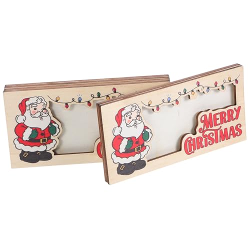 Cartera Navideña de Madera para decorar mesas festivas y entregar regalos 2