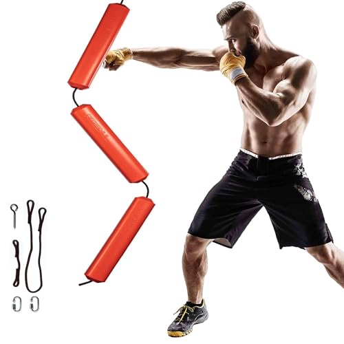 Jukestir® Only Punching Bag with Dynamic Motion. Better Footwork Than Double End Bag, Speed Bag. More Agility Than Heavy Bag. Boxing MMA Equipment. Great Workout for Adult or Teen. Used by Pros.