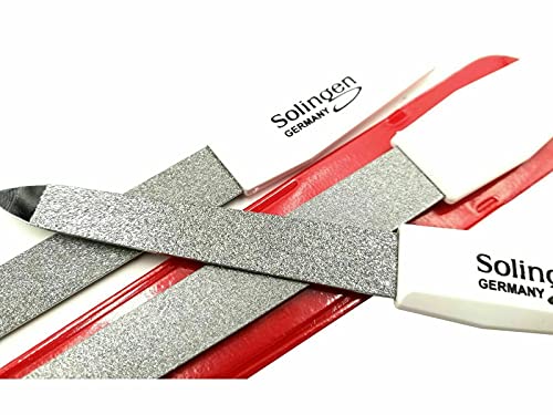 3 Profi Nagelfeilen Solingen Saphir Feile Maniküre Nagelfeile Metall Fein Grob Set Solinger Qualität – Bild 3