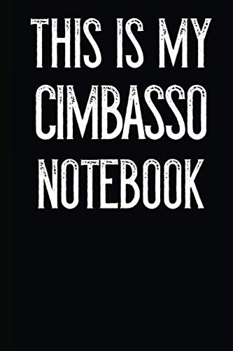 This Is My Cimbasso Notebook