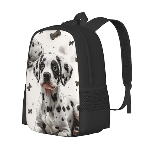 Large Capacity Digital Art Style Dog Pattern Design Backpack Large Multipurpose Bag Double Zipper Backpack Unisex 17 Inch2