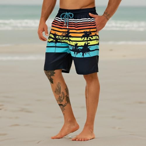 KAILUA SURF Big and Tall Mens Swim Trunks, 9" Mens Designer Bathing Suit Boardshorts 6