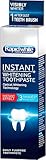 Rapid White Instant Whitening Toothpaste 75ml | Remove Stains, Prevents Tartar and Plaque Build-up | Contains Fluoride to Protect Against Tooth Decay | Intense Mint Flavour for Lasting Freshness