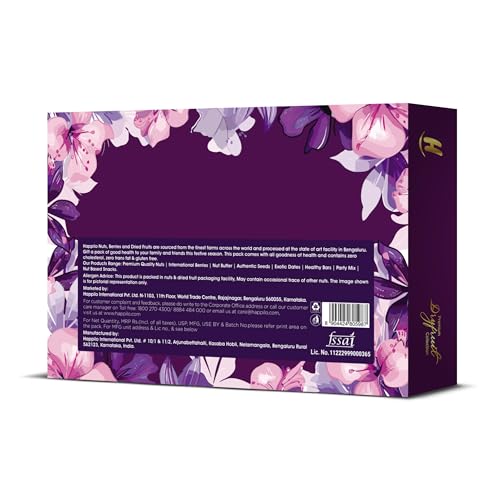 Image of Happilo Diwali Dry Fruit Gift Box Kaze 850g | Almonds, Cashew, Pistachio, Raisins | Diwali Gift Hamper | Ideal for Corporate Gifting