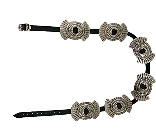 Funk Plus Silver Concho Hat Band for Cowboy Hats, Steampunk Tophats, Costume Rock Hat Slash Hat