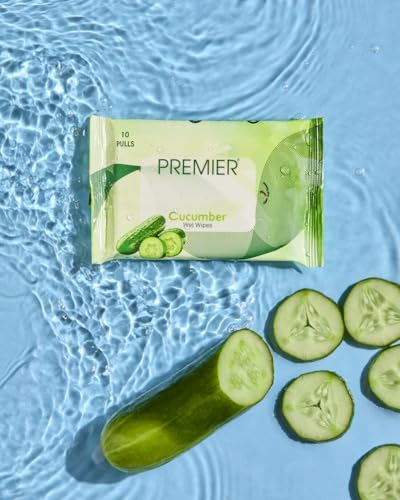 Image of Premier Makeup Cleansing Wet Wipes (40 Sheets) | 10 Pulls per Pack, Pack of 4 Assorted | Refreshing Wipes For Men & Women | Alcohol-Free & No Harmful Chemicals