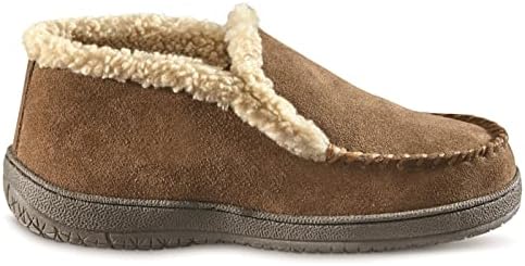Guide Gear Burly II Men’s Fuzzy Warm Cozy Moccasin Slippers Indoor Outdoor Bedroom House Shoes | Image 2