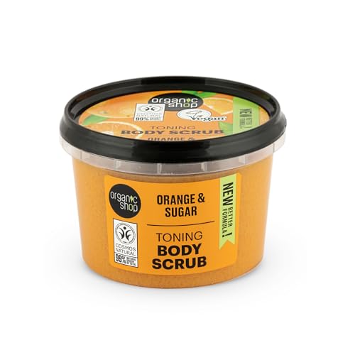 Organic Shop Scrub Corpo All'arancia Siciliana, 250 ml