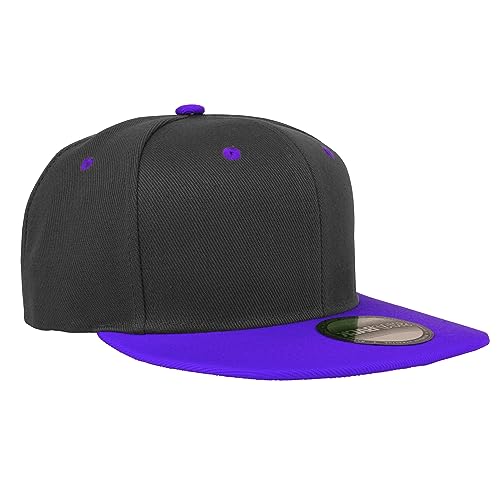 Image of Gelante Snapback Hats for Men - Flat Bill Brim Baseball Cap Hat - Plain Blank Adjustable