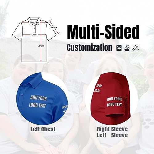 Custom Shirts, Custom Polo, Custom Polo Shirts for Men Personalized Golf Shirts Design Your Own Polos4