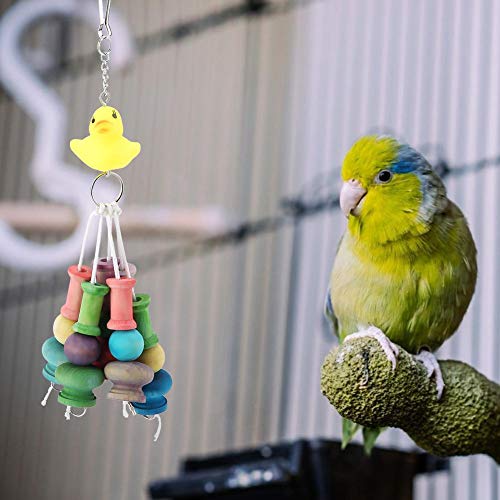 Jadeshay Huisdier Speelgoed Houten Duurzame Slijtvaste Papegaai Huisdier Bijten Buis Speelgoed - Afbeelding 3