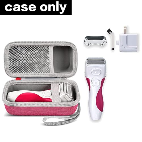 Image of Case Compatible with Panasonic ES-AWL8AV /ES-AWL6AG /ES-WL60-G Electric Shaver for Women Cordless 3 Blade Razor Pop-Up Trimmer Close Curves. Ladies Shave Razors Holder Fits for Charger -Pink (Box Only)